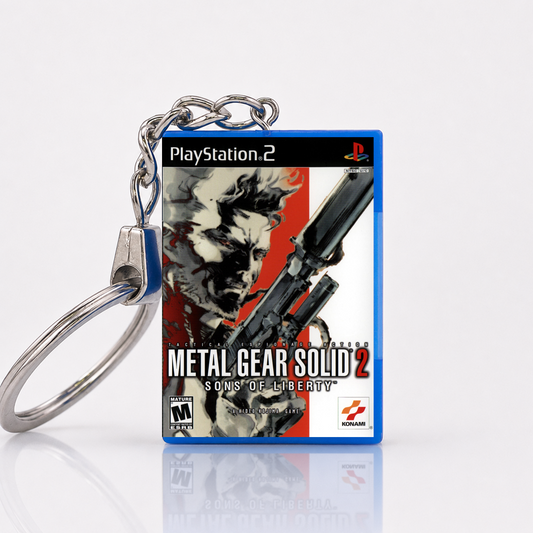 Metal Gear Solid 2: Sons of Liberty - PS2 Miniatur Spielhülle Schlüsselanhänger
