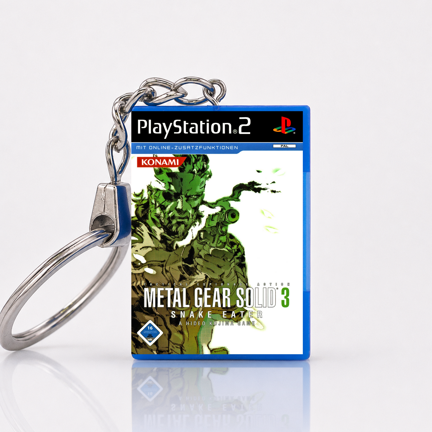 Metal Gear Solid 3: Snake Eater - PS2 Miniatur Spielhülle Schlüsselanhänger