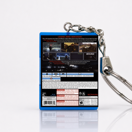 Metal Gear Solid V: Ground Zeroes - PS4 Miniatur Spielhülle Schlüsselanhänger