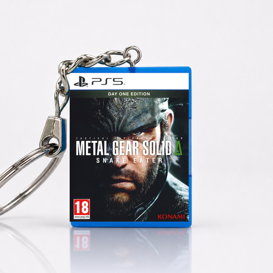 Metal Gear Solid 4: Snake Eater - PS5 Miniatur Spielhülle Schlüsselanhänger