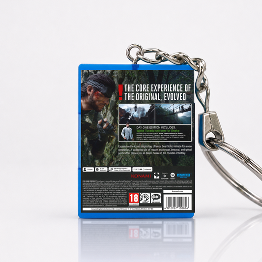Metal Gear Solid 4: Snake Eater - PS5 Miniatur Spielhülle Schlüsselanhänger