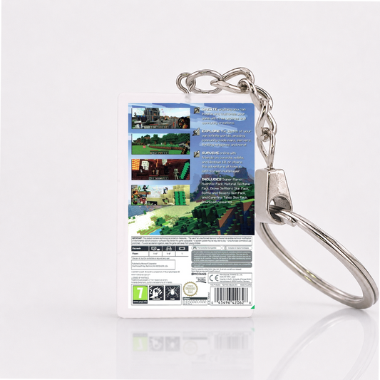Minecraft - Switch Miniatur Spielhülle Schlüsselanhänger
