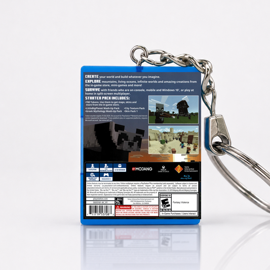 Minecraft - PS4 Miniatur Spielhülle Schlüsselanhänger