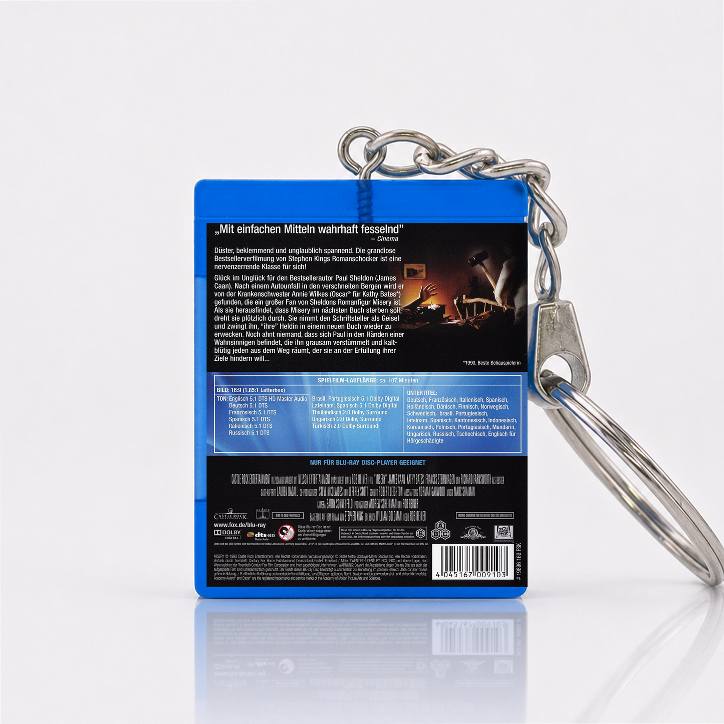 Misery - Film Miniatur Blu-Ray Hülle Schlüsselanhänger