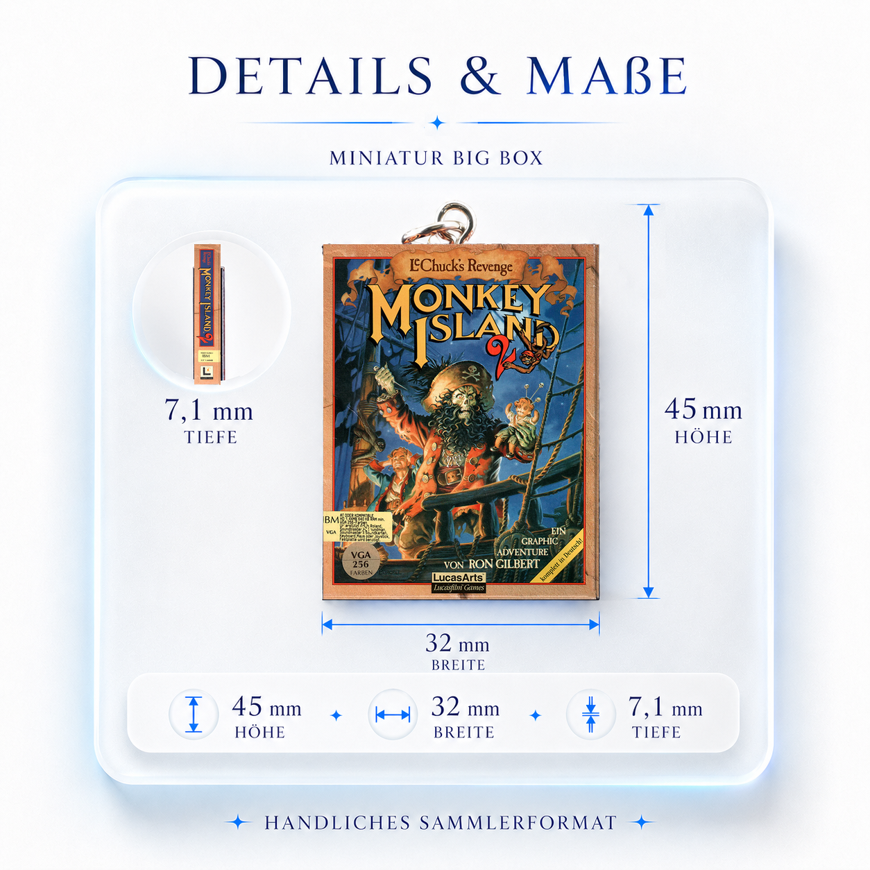Monkey Island 2: LeChuck's Revenge - Miniature Big Box Keychain