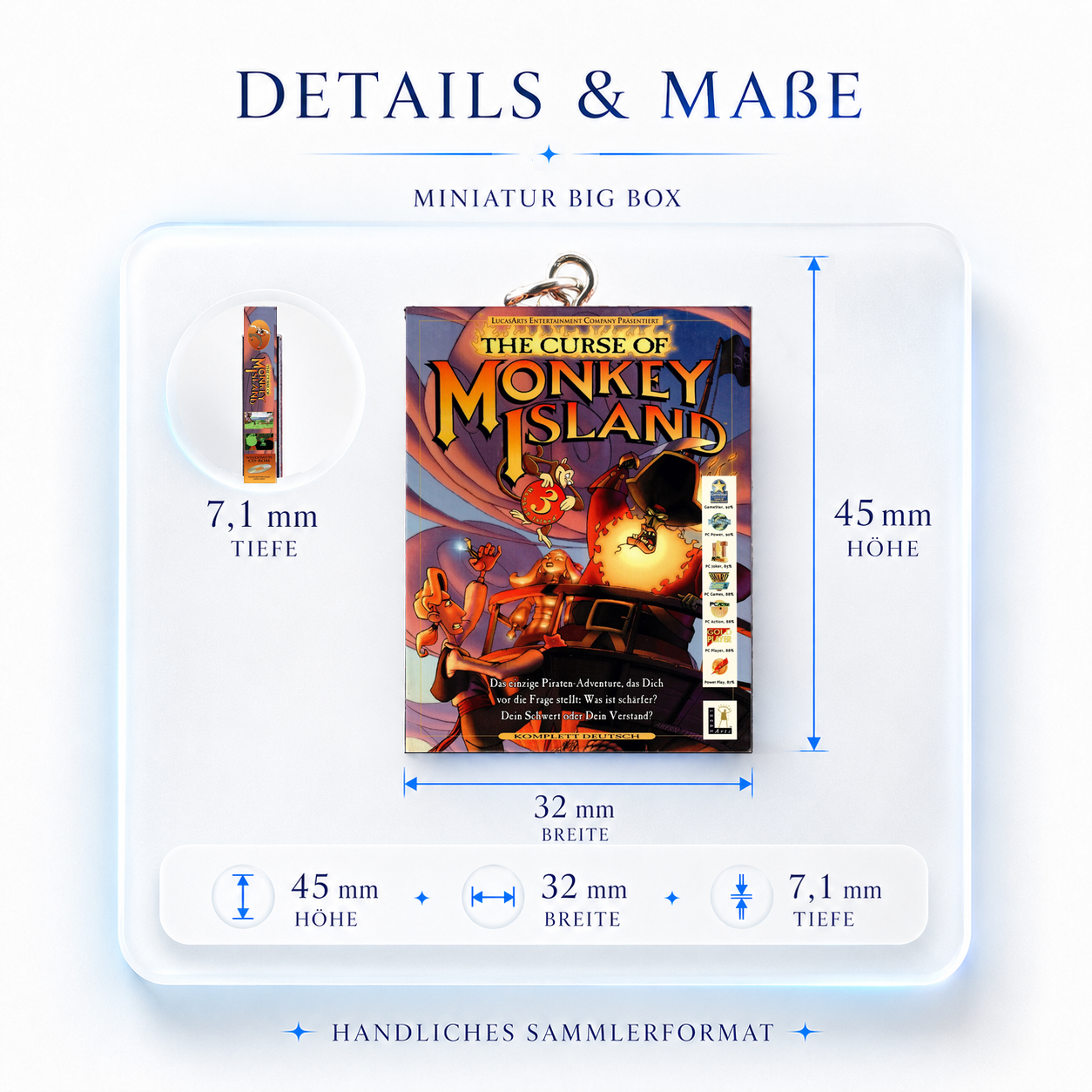Monkey Island 3: The Curse of Monkey Island - Miniature Big Box Keyring