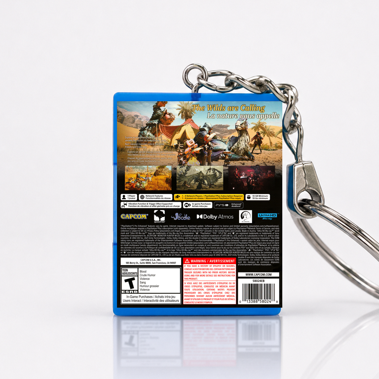 Monster Hunter: Wilds - PS5 Miniatur Spielhülle Schlüsselanhänger