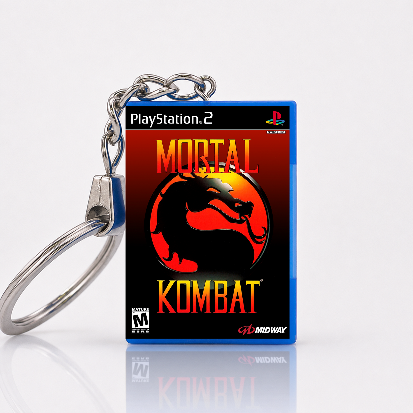 Mortal Kombat - PS2 Miniature Game Case Keychain