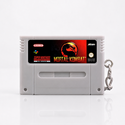 Mortal Kombat - SNES Miniature Game Cartridge Keychain