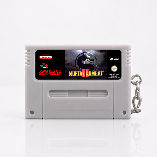 Mortal Kombat 2 - SNES Miniature Game Cartridge Keychain