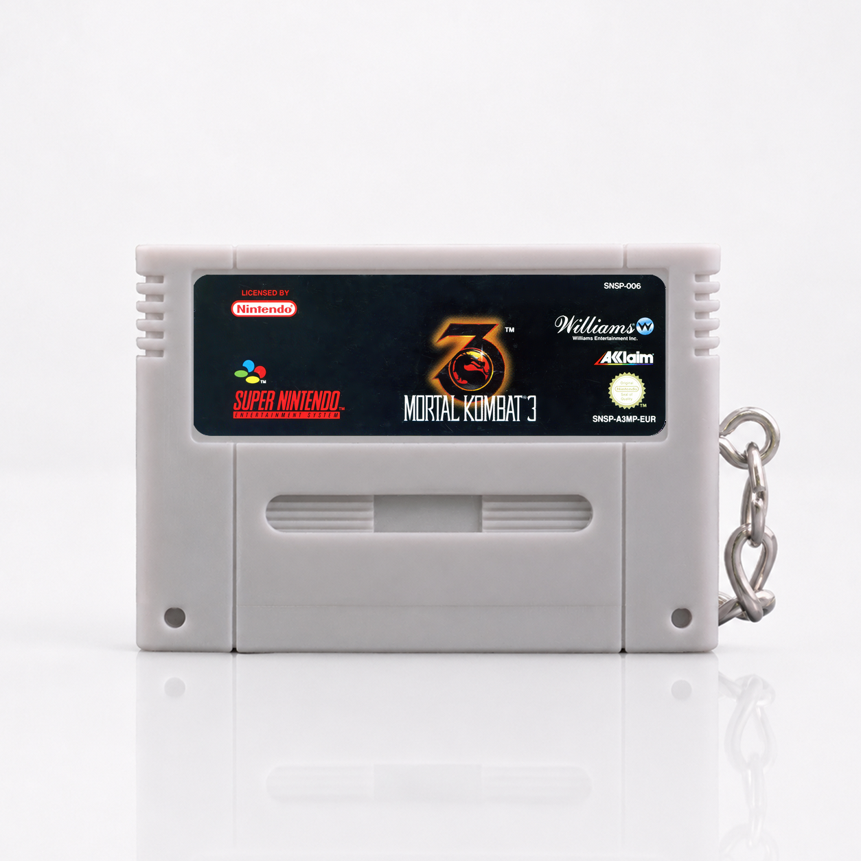 Mortal Kombat 3 - SNES Miniatur Spielmodul Schlüsselanhänger