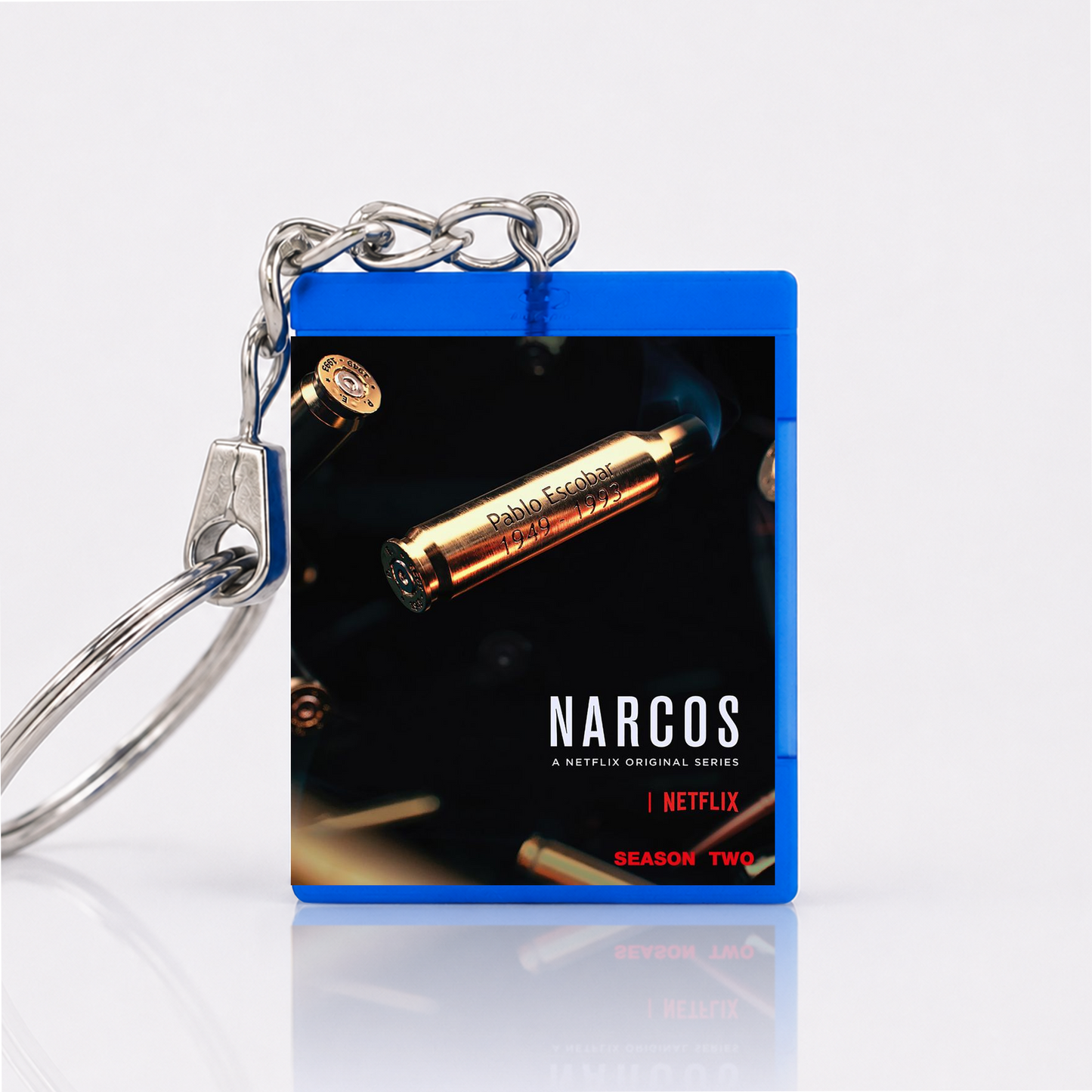 Narcos - Serien Miniatur Blu-Ray Hülle Schlüsselanhänger