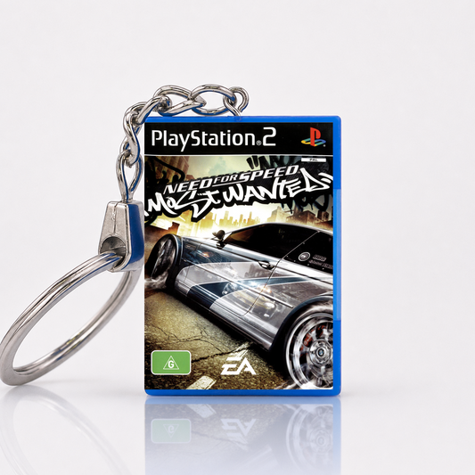 Need For Speed Most Wanted - PS2 Miniatur Spielhülle Schlüsselanhänger