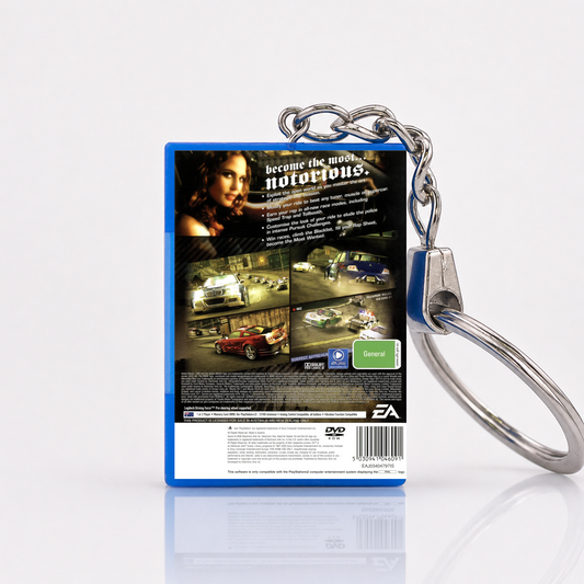 Need For Speed Most Wanted - PS2 Miniatur Spielhülle Schlüsselanhänger