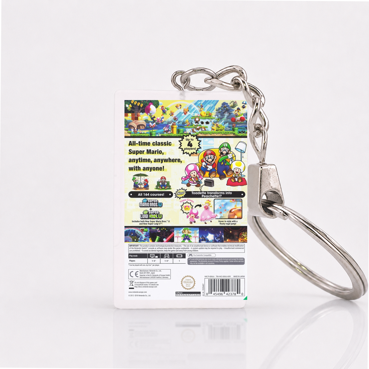 New Super Mario Bros. U Deluxe - Switch Miniatur Spielhülle Schlüsselanhänger