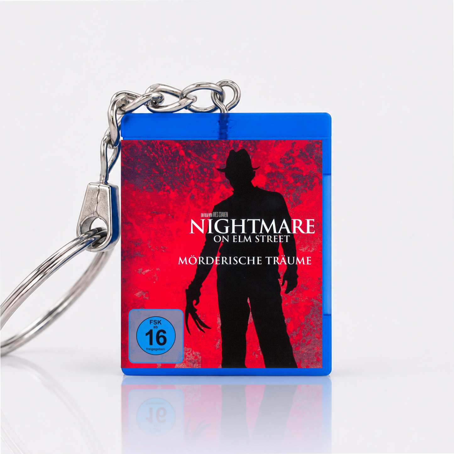 Nightmare on Elm Street - Film Miniatur Blu-Ray Hülle Schlüsselanhänger