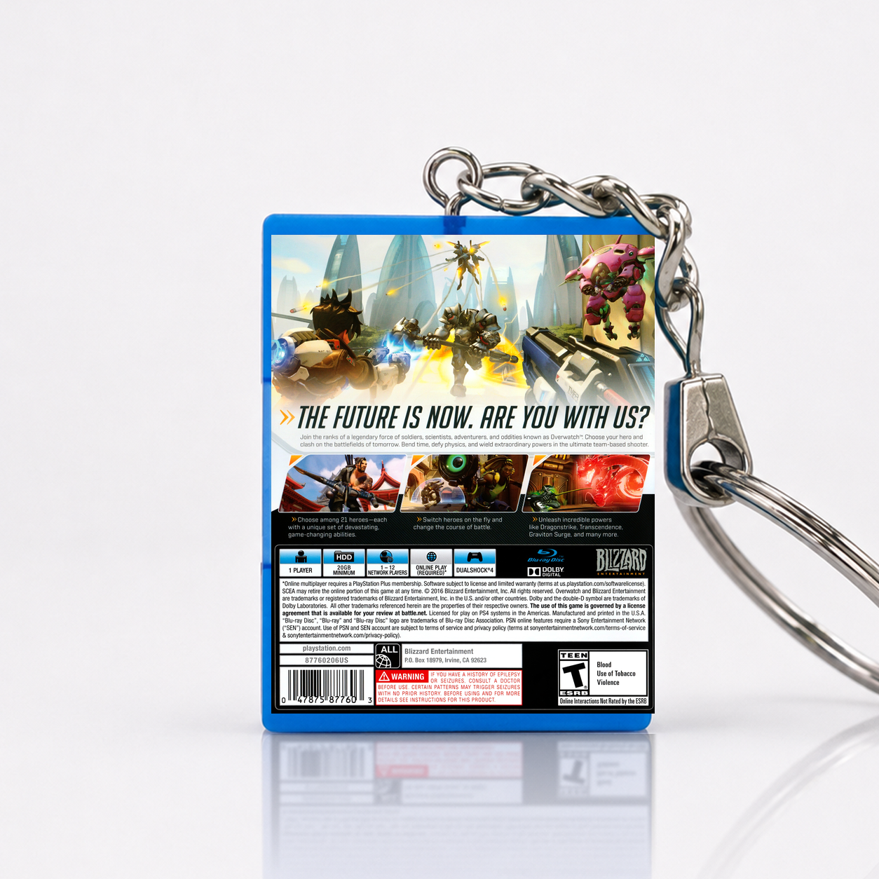 Overwatch - PS4 Miniatur Spielhülle Schlüsselanhänger