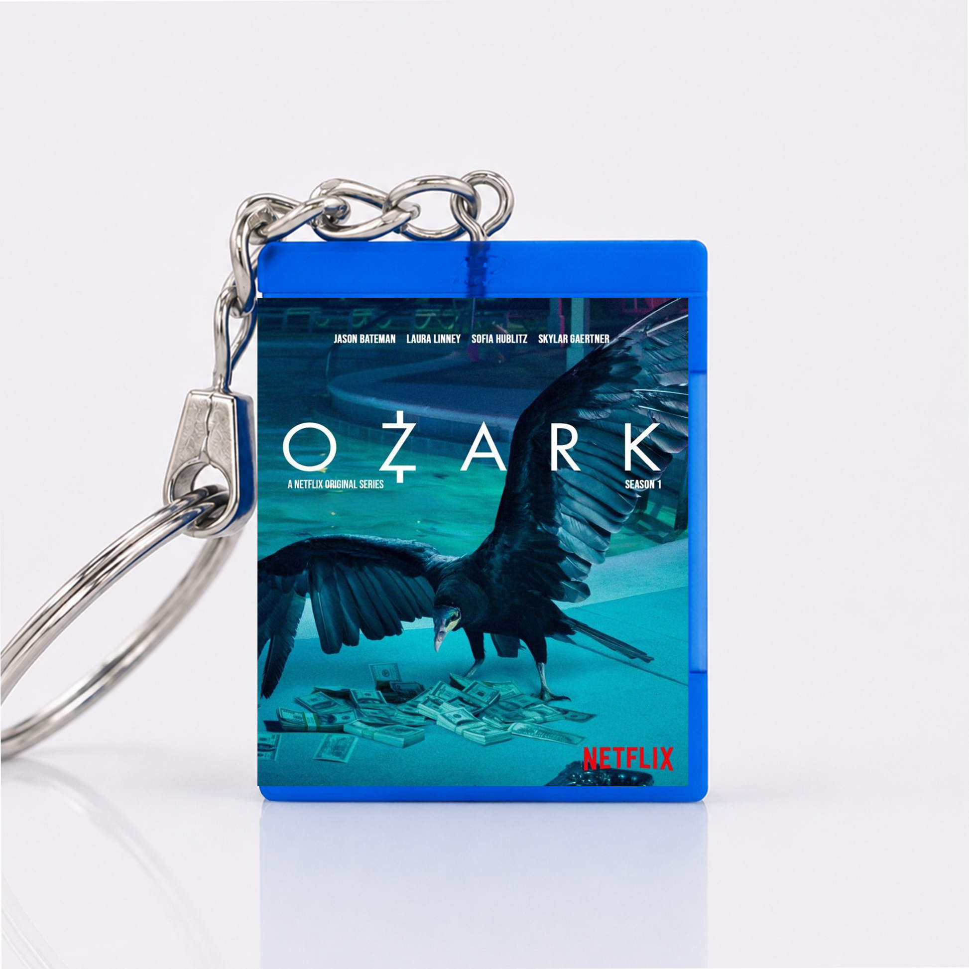 Ozark Serien Miniatur Blu-Ray Hülle Schlüsselanhänger