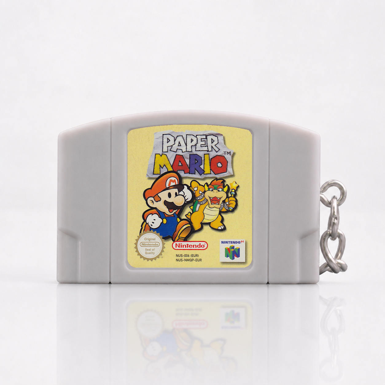 Paper Mario - N64 Miniatur Spielmodul Schlüsselanhänger
