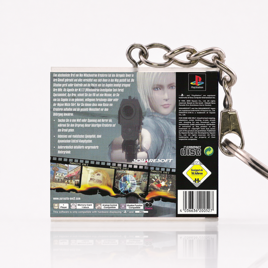 Parasite Eve 2 - PS1 Miniatur Spielhülle Schlüsselanhänger
