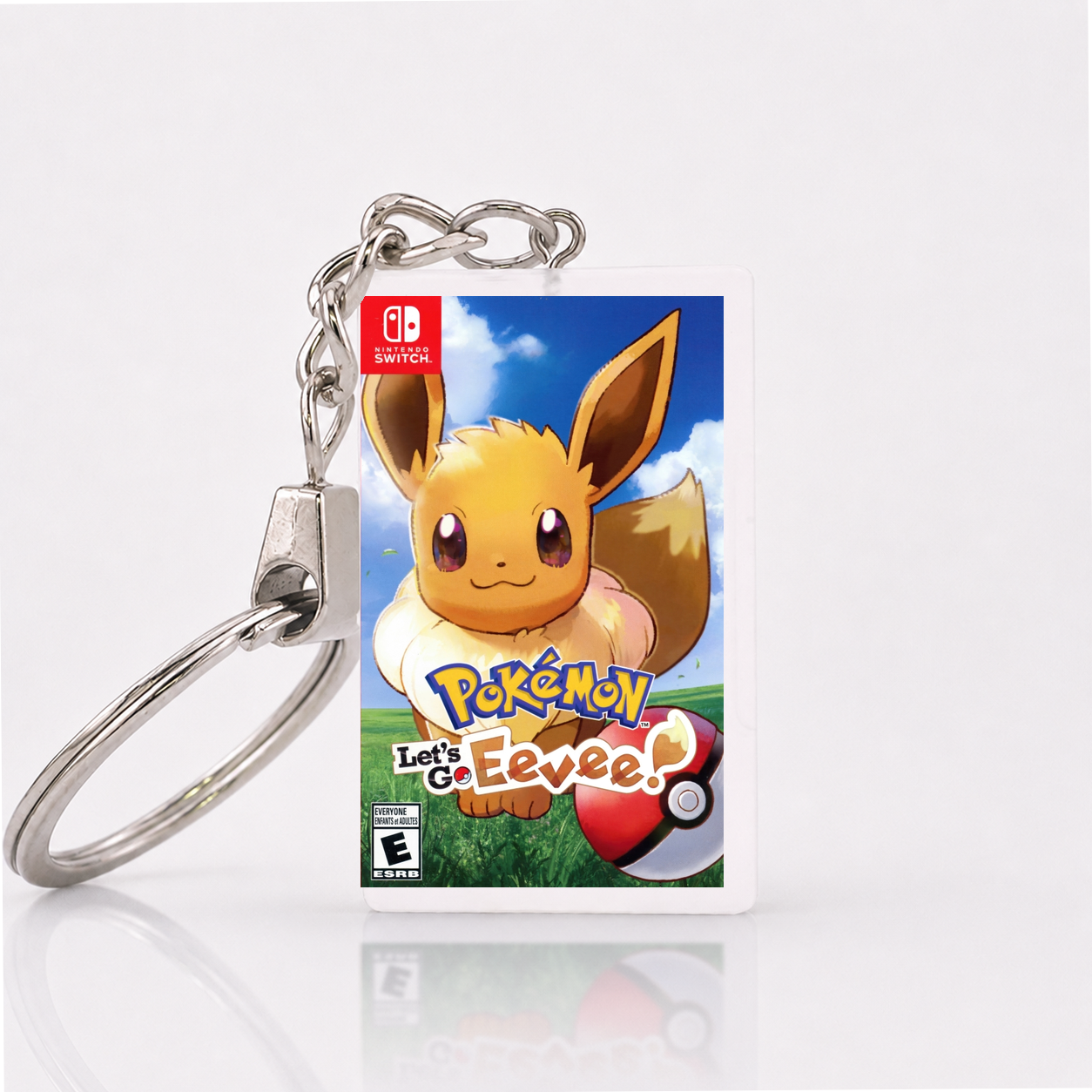 Pokémon: Let's Go Eevee - Switch Miniature Game Case Keychain