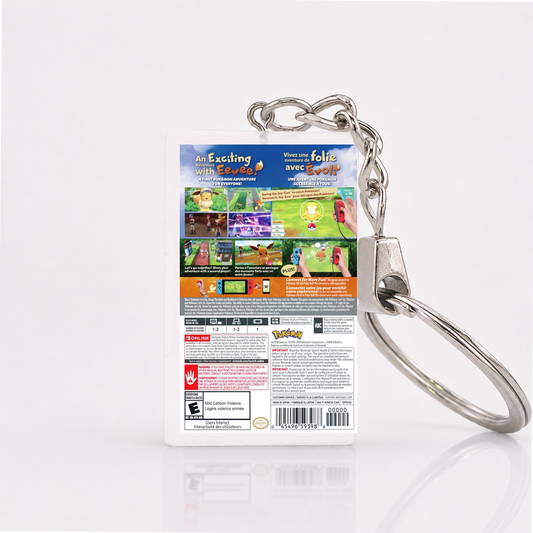 Pokémon: Let's Go Evoli - Switch Miniatur Spielhülle Schlüsselanhänger