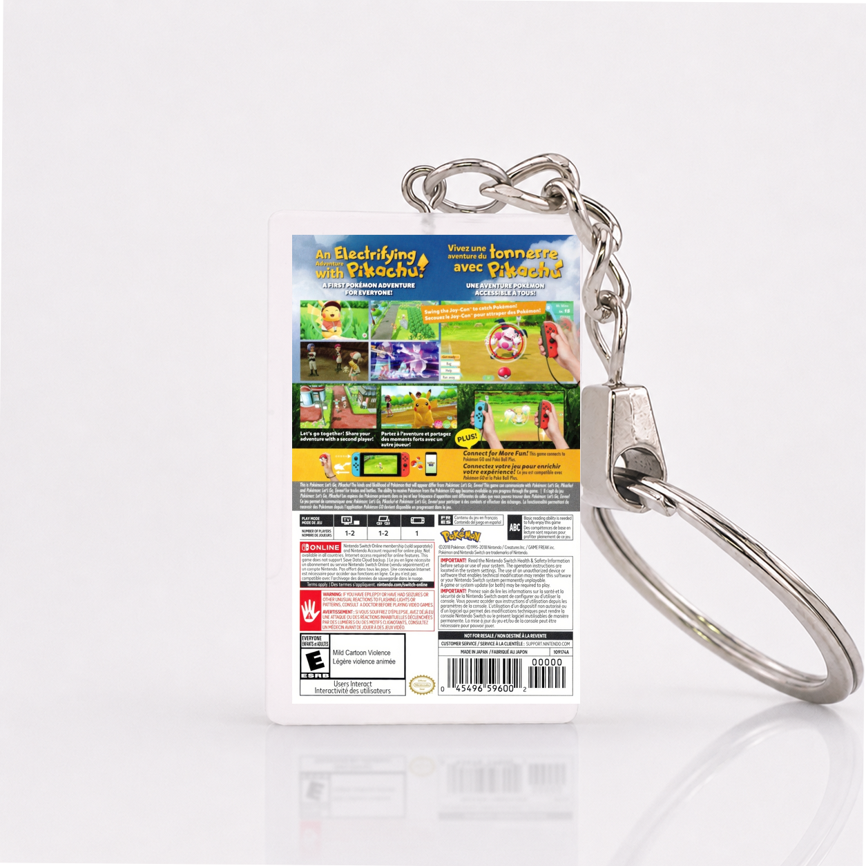 Pokémon: Let's Go, Pikachu! - Switch Miniatur Spielhülle Schlüsselanhänger