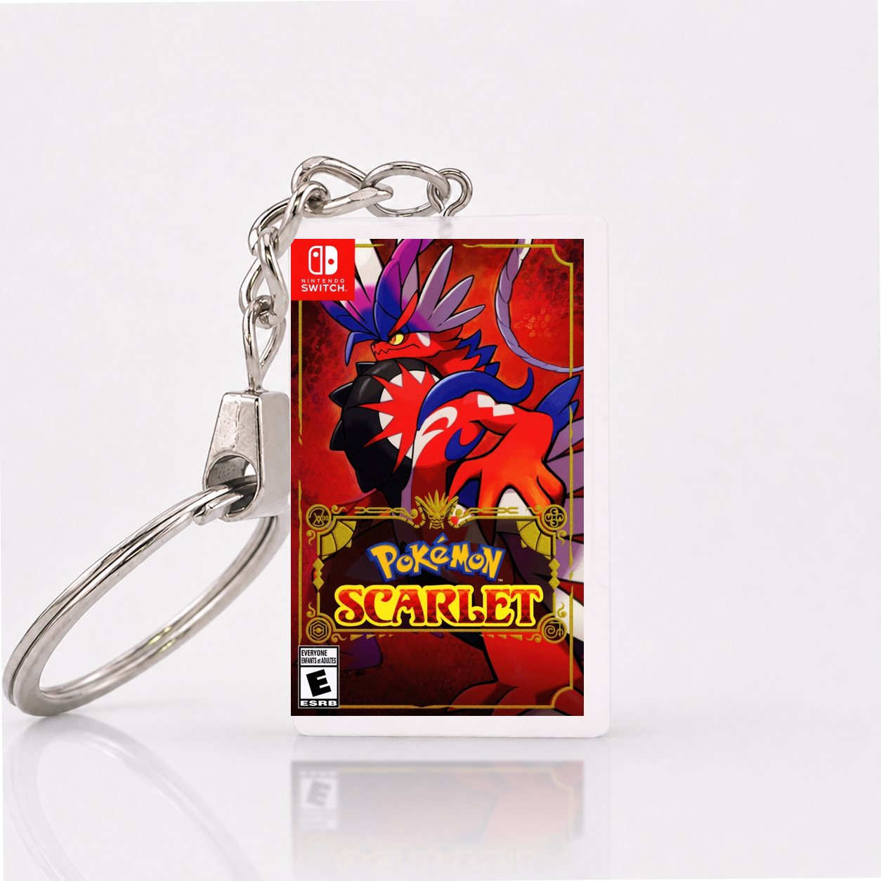 Pokémon Scarlet - Switch Miniatur Spielhülle Schlüsselanhänger