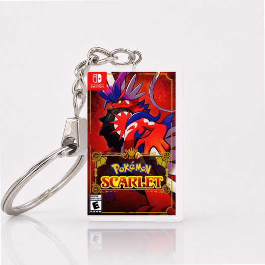Pokémon Scarlet - Switch Miniatur Spielhülle Schlüsselanhänger
