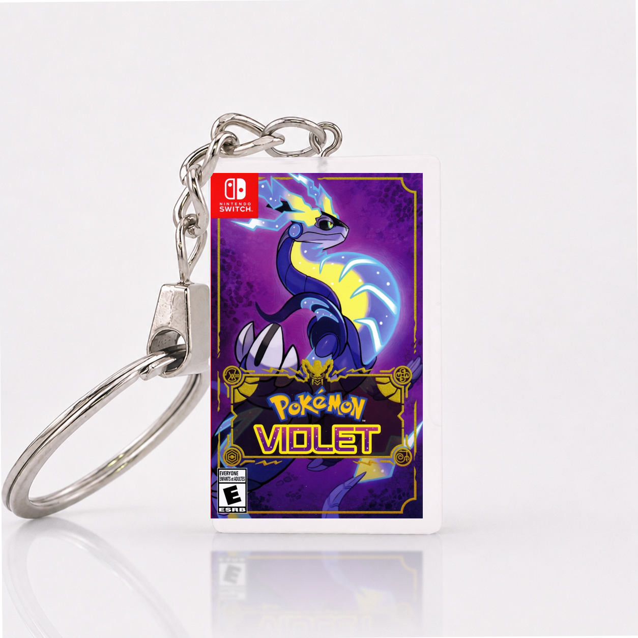 Pokémon Violet - Switch Miniatur Spielhülle Schlüsselanhänger