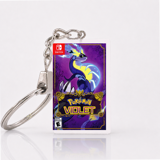 Pokémon Violet - Switch Miniatur Spielhülle Schlüsselanhänger