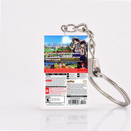 Pokémon Violet - Switch Miniatur Spielhülle Schlüsselanhänger