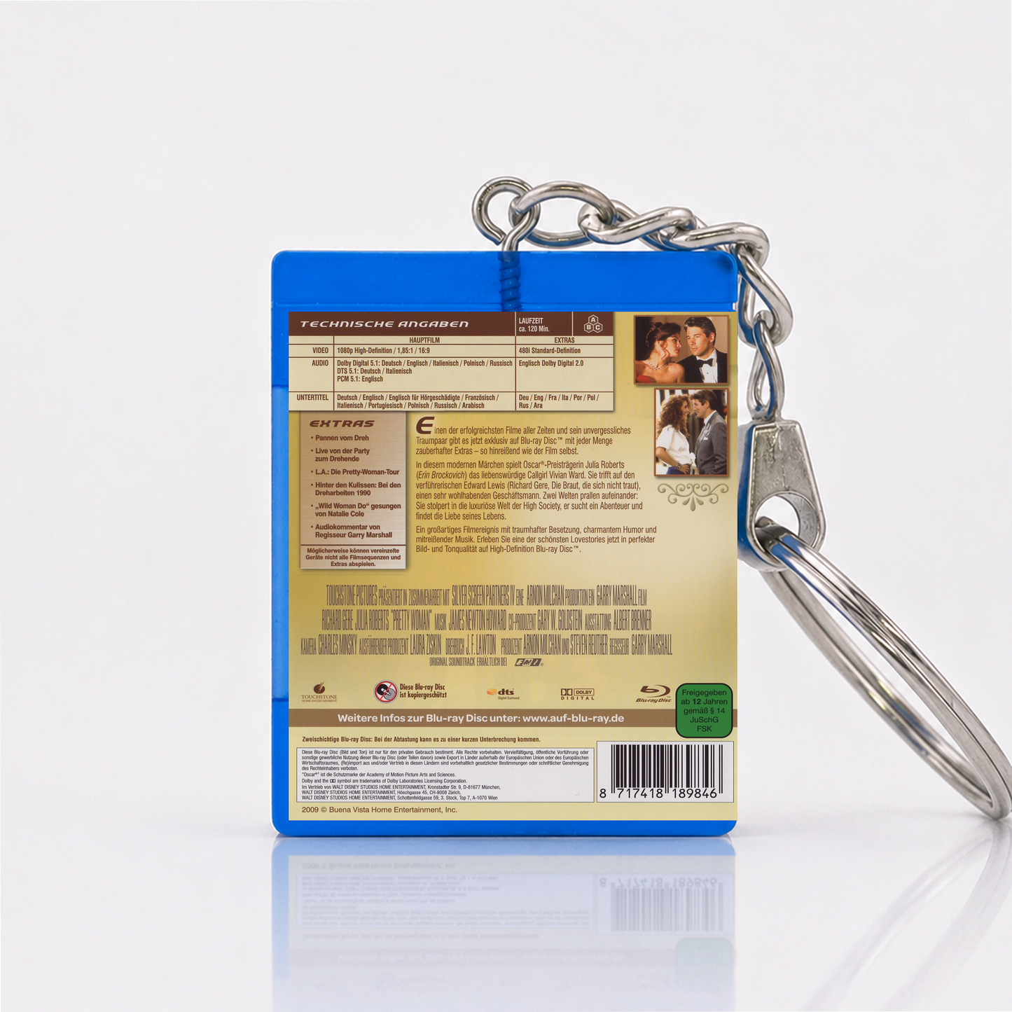 Pretty Woman - Film Miniatur Blu-Ray Hülle Schlüsselanhänger