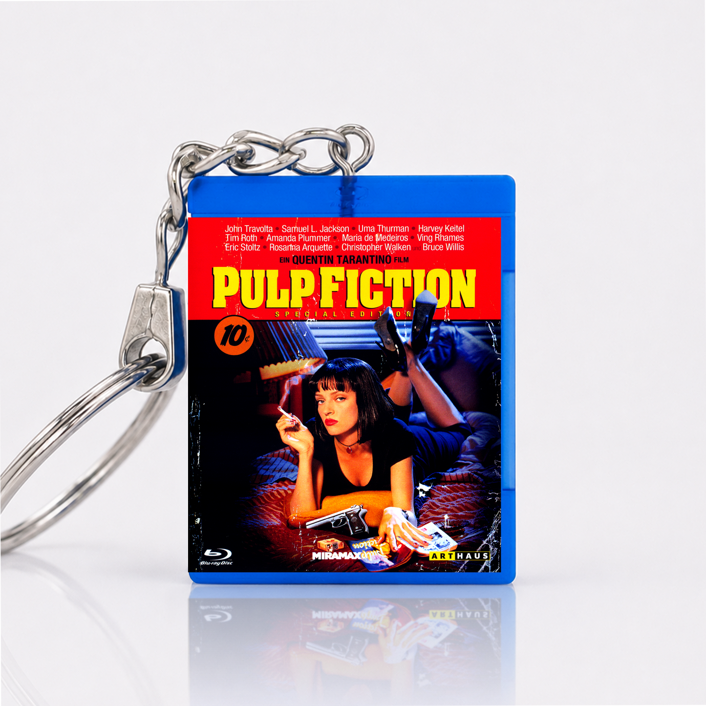 Pulp Fiction - Film Miniatur Blu-Ray Hülle Schlüsselanhänger