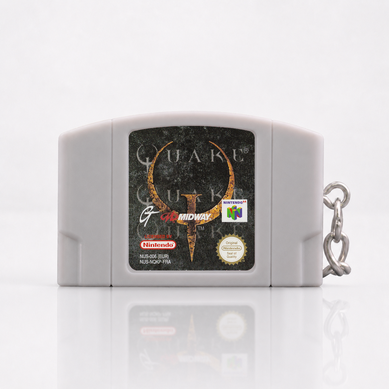 Quake - N64 Miniatur Spielmodul Schlüsselanhänger