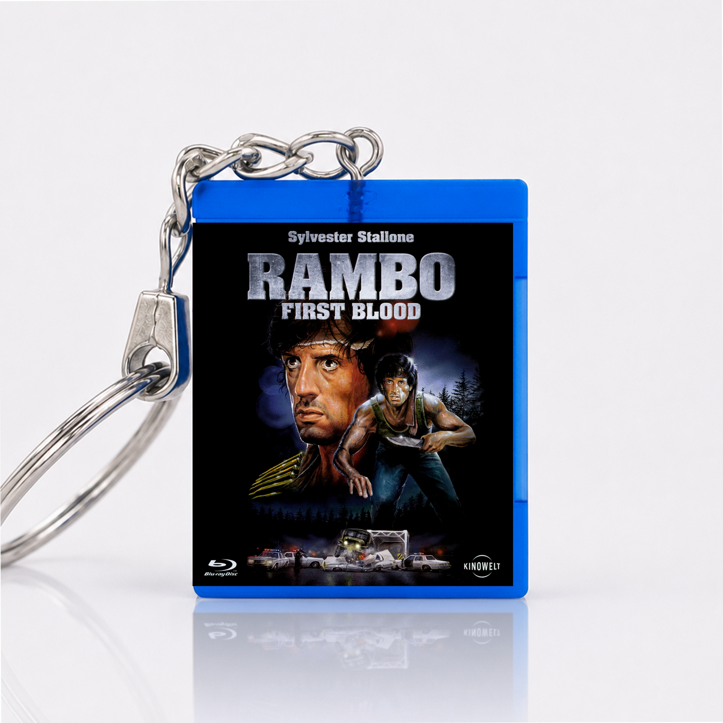 Rambo - Film Miniatur Blu-Ray Hülle Schlüsselanhänger