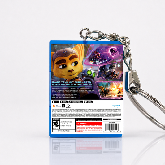 Ratchet & Clank: Rift Apart - PS5 Miniatur Spielhülle Schlüsselanhänger