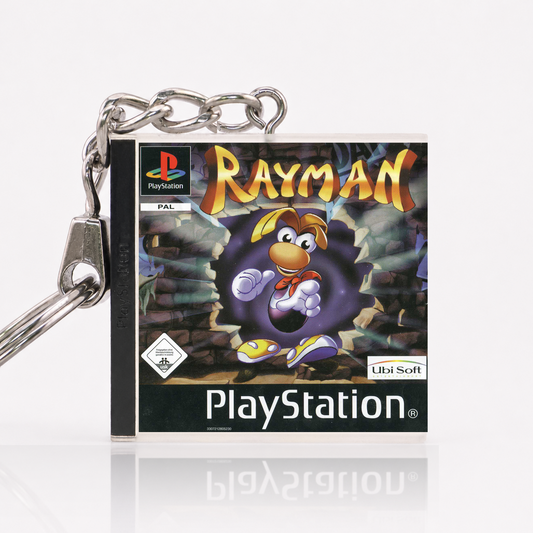 Rayman - PS1 Miniatur Spielhülle Schlüsselanhänger