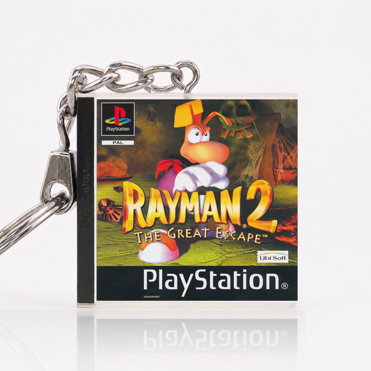 Rayman 2: The Great Escape - PS1 Miniatur Spielhülle Schlüsselanhänger