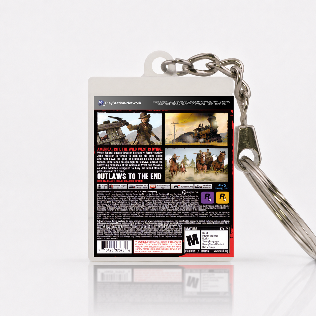 Red Dead Redemption - PS3 Miniatur Spielhülle Schlüsselanhänger