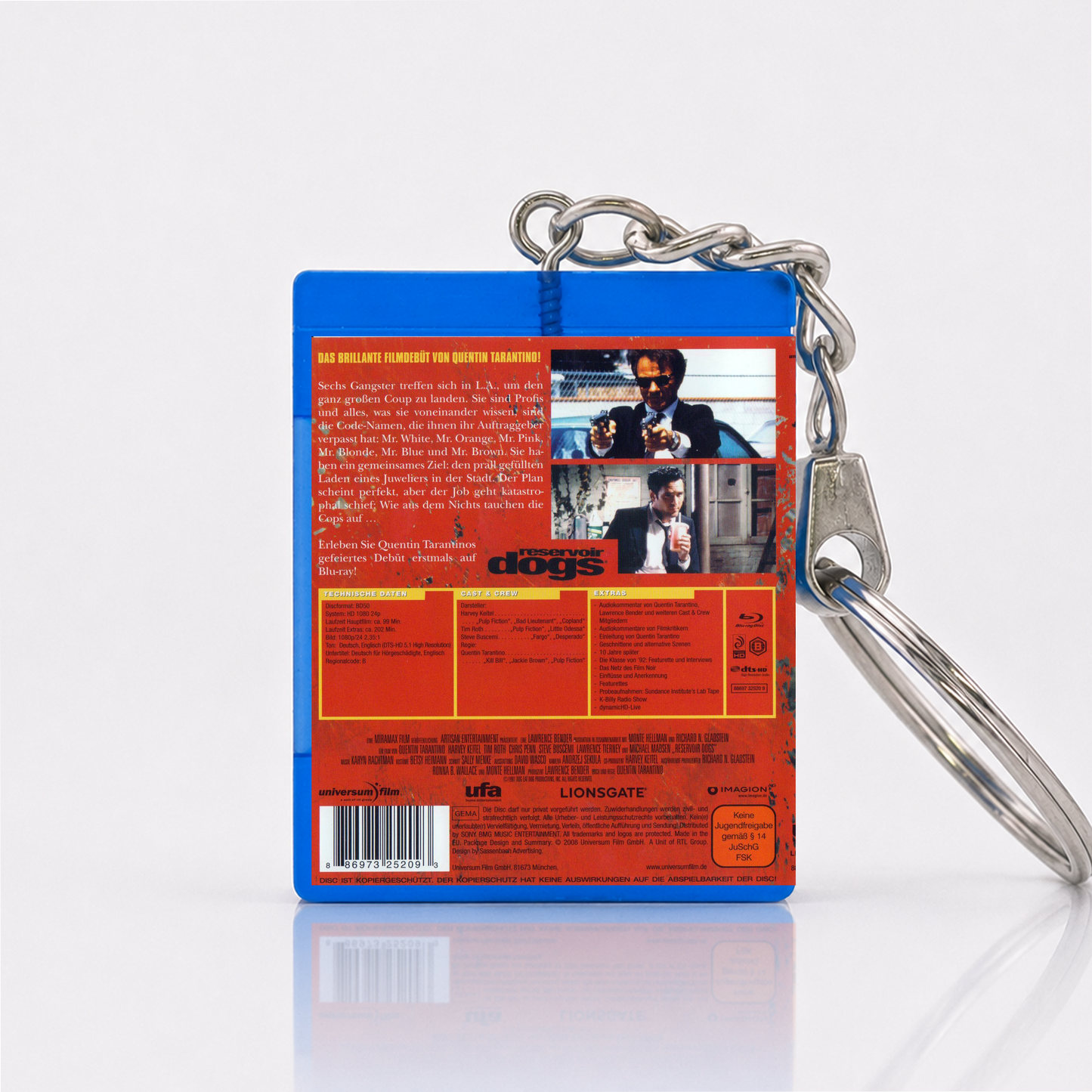 Reservoir Dogs - Film Miniatur Blu-Ray Hülle Schlüsselanhänger