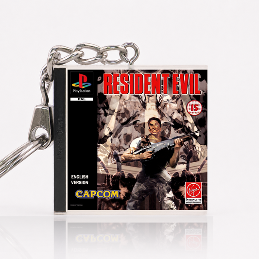 Resident Evil - PS1 Miniatur Spielhülle Schlüsselanhänger