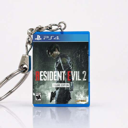Resident Evil 2: Deluxe Edition - PS4 Miniature Game Case Keychain