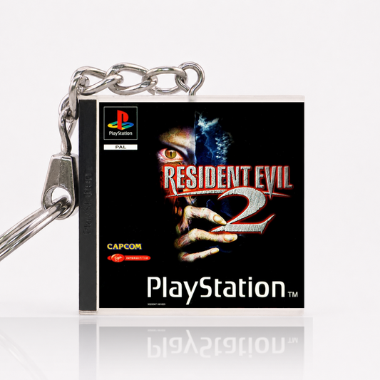 Resident Evil 2 - PS1 Miniatur Spielhülle Schlüsselanhänger