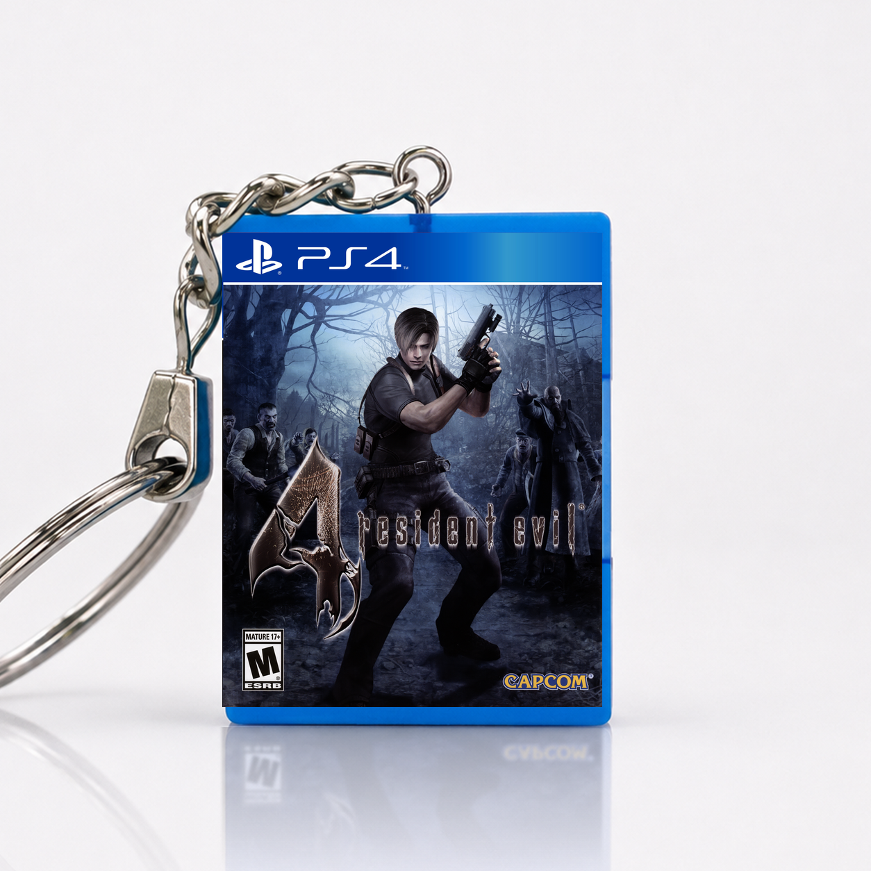 Resident Evil 4 - PS4 Miniature Game Case Keychain