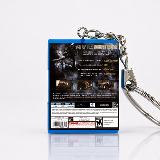 Resident Evil 4 - PS4 Miniature Game Case Keychain