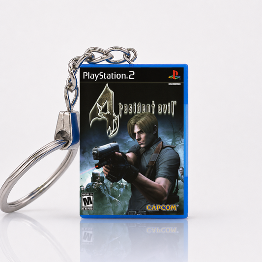 Resident Evil 4 - PS2 Miniatur Spielhülle Schlüsselanhänger