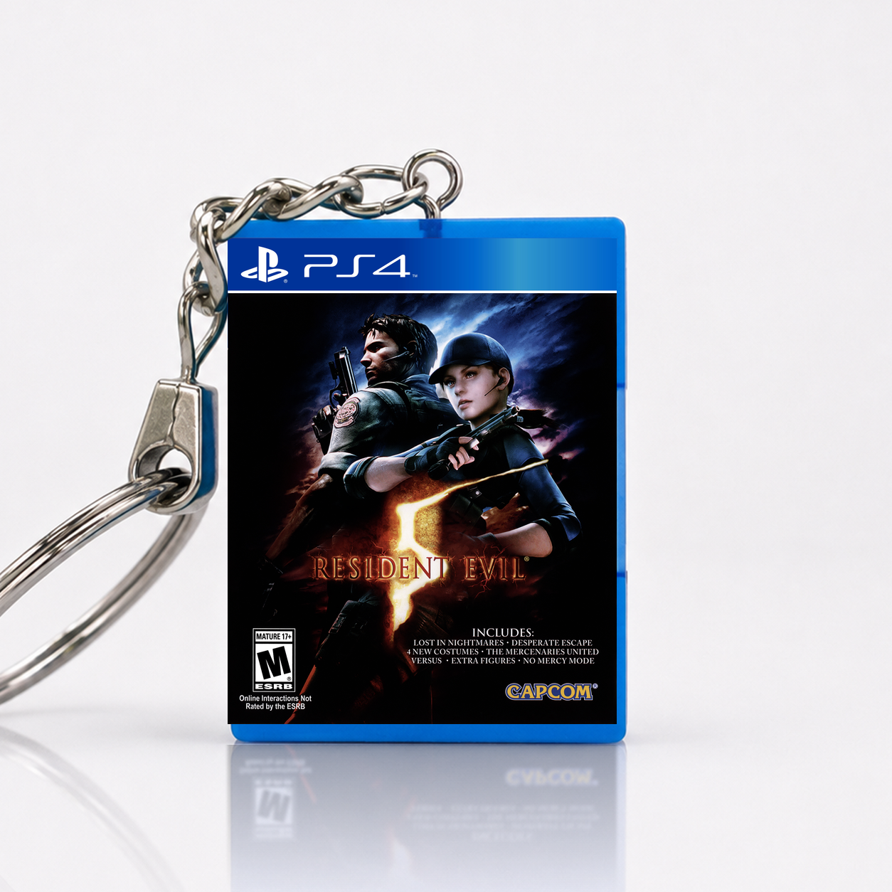 Resident Evil 5 - PS4 Miniature Game Case Keychain