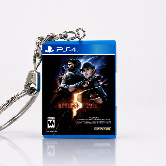 Resident Evil 5 - PS4 Miniature Game Case Keychain