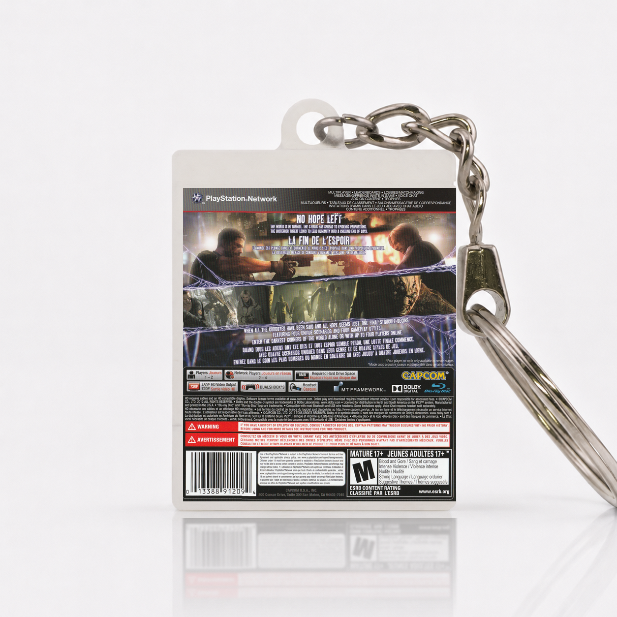 Resident Evil 6 - PS3 Miniature Game Case Keychain